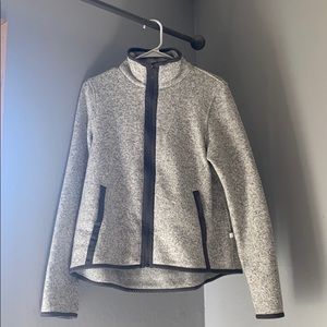 Lululemon fleece jacket sz6 light grey